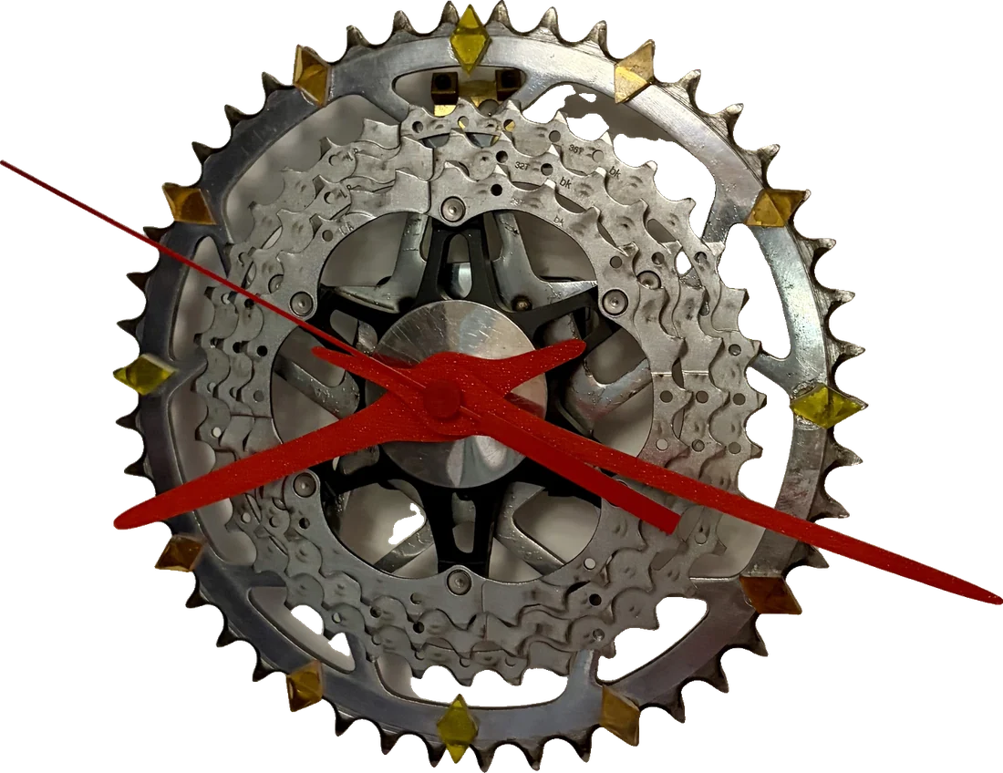 Horloge pignons de vélo